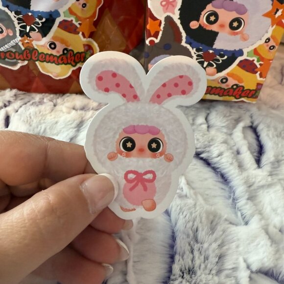 Migo Little Troublemaker Series Plush Pendant Blind - Cream White Rabbit - Picture 2 of 5